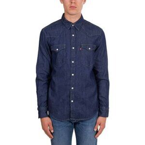 Levis Standard Denim Western Button-Up Shirt XL